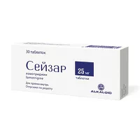 Изображение товара Сейзар таблетки 25мг, №30