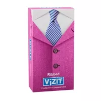 Vizit Ribbed презервативы ребристые, №12