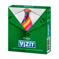 Изображение товара Vizit Color презервативы цветные ароматизированные, 3шт