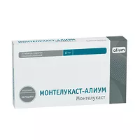 Изображение товара Монтелукаст-Алиум таблетки покрыт. п/о 10мг, №30