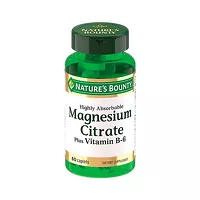 Изображение товара Nature's Bounty Цитрат Магния с витамином В6 таблетки 200мг+3мг, №60