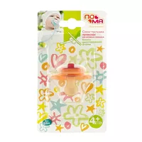 Изображение товара Пома соска-пустышка латексная адапт. форма (4+мес) цвет в ассорт.