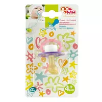 Изображение товара Пома соска-пустышка латексная кругл. форма (4+мес) цвет в ассорт.