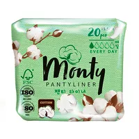 Изображение товара Monty Pantyliner прокладки ежедневные, 20шт