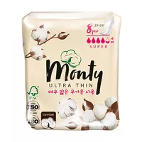 Изображение товара Monty Ultra Thin Super Plus прокладки, 8шт