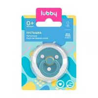 Изображение товара Lubby пустышка латексная с круглой формой соска (0+), цвет в ассортименте
