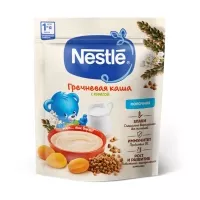 Nestle Молочная гречневая каша с курагой (5+мес), 200г