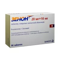 Изображение товара Зенон таблетки покрыт. п/о 20мг+10мг, №90