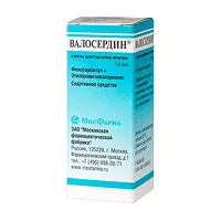 Изображение товара Валосердин капли д/приема внутрь 18,44мг/мл+18,44мг/мл, 15мл