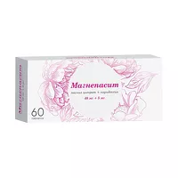 Изображение товара Магнепасит таблетки покрыт. п/о 48мг+5мг, №60