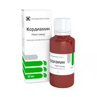 Изображение товара Кордиамин капли д/приема внутрь 250мг/мл, 30мл