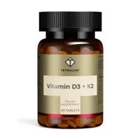 Изображение товара Tetralab Витамин Д3+К2 таблетки 500МЕ+100мкг, №60