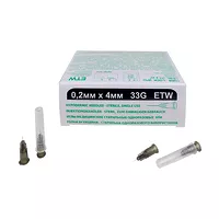 Изображение товара SFM иглы медицинские стерильные одноразовые 33G(0,2*4мм), №50