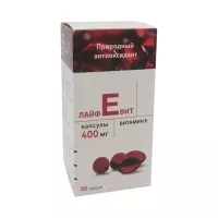 Изображение товара Лайфевит Витамин Е капсулы д/пр.внутрь 400мг, №30