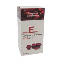 Изображение товара Лайфевит Витамин Е капсулы д/пр.внутрь 400мг, №30