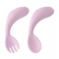 Изображение товара Roxy-kids набор столовых приборов (ложка+вилка) цвет лаванда (9+мес)