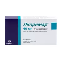 Изображение товара Липримар таблетки покрыт. п/о 40мг, №30 Виатрис
