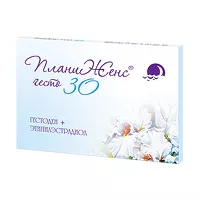 Изображение товара ПланиЖенс гесто 30 таблетки п/о 75мкг+30мкг, №21
