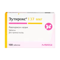 Изображение товара Эутирокс таблетки 137мкг, №100 Мерк