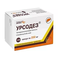 Изображение товара Урсодез капсулы 250мг, №120