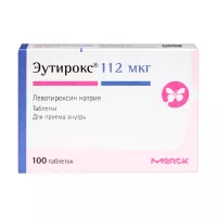Изображение товара Эутирокс таблетки 112мкг, №100 Мерк
