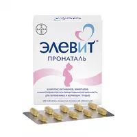 Изображение товара Элевит Пронаталь таблетки покрыт. п/о, №100