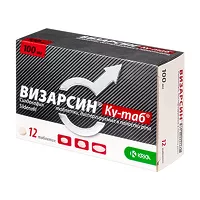 Изображение товара Визарсин КУ-таб таблетки диспергируемые в полости рта 100мг, №12 КРКА