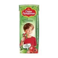 Изображение товара Сады Придонья сок яблоко-шиповник (6+мес), 200мл