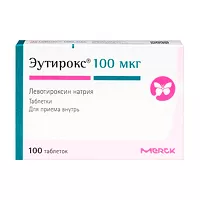 Изображение товара Эутирокс таблетки 100мкг, №100 Мерк