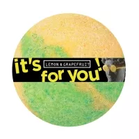 Изображение товара It's for you Бурлящий шар для ванн Лимон и грейпфрут, 140г