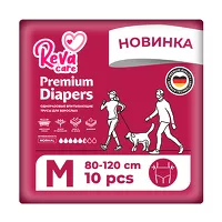 Изображение товара Reva Care подгузники-трусы для взрослых М (80-120см), 10шт