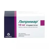 Изображение товара Липримар таблетки покрыт. п/о 10мг, №100 Виатрис