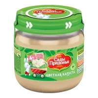 Изображение товара Сады Придонья пюре цветная капуста (4+мес), 80г