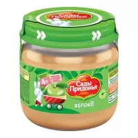 Сады Придонья пюре яблоко (4+мес), 80г