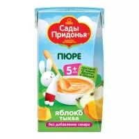 Изображение товара Сады Придонья пюре яблоко-тыква (5+мес), 125г
