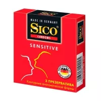 Sico Sensitive презервативы Контурные анатомической формы, №3
