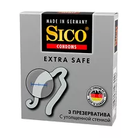 Изображение товара Sico Extra safe презервативы с утолщенной стенкой, 3шт