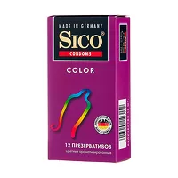 Изображение товара Sico Color презервативы цветные ароматизированные, №12