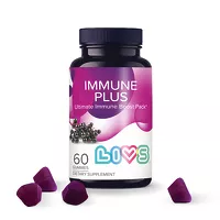 Изображение товара Livs Иммун Плюс с витамином С, D и цинком мармеладные пастилки, №60