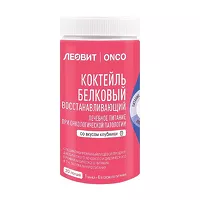 Изображение товара Леовит ONCO коктейль белковый восстанавливающий для онкологических больных со вкусом клубники, 400г