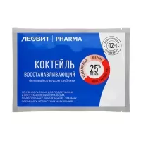 Изображение товара Леовит Pharma коктейль белковый восстанавливающий со вкусом клубники, 20г