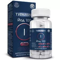Изображение товара Турамин Йод капсулы 100мкг, №90