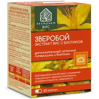 Изображение товара Экстракт ВИС зверобой с биотином капсулы, №30