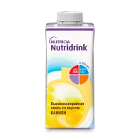 Изображение товара Nutridrink жидкая смесь высококалорийная со вкусом ванили, 200мл