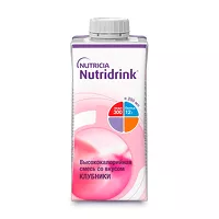 Изображение товара Nutridrink жидкая смесь высококалорийная со вкусом клубники, 200мл