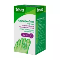 Изображение товара Нафтифин-Тева раствор д/наружн. прим. 1%, 10мл, срок до 01.04.2026
