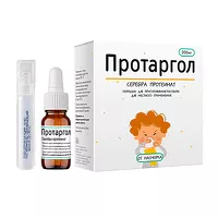 Изображение товара Протаргол порошок д/пригот. р-ра д/местн. прим. 200мг, №1+раств.10мл
