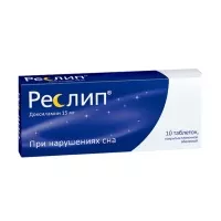 Изображение товара Реслип таблетки покрыт. п/о 15мг, №10