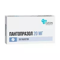 Изображение товара Пантопразол таблетки покрыт.кишечнораств.об. 20мг, №28