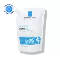 Изображение товара La Roche-Posay Lipikar Syndet AP+ Липидовосстанавливающий очищающий крем-гель для лица и тела, рефил (сменный блок), 400мл